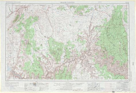 Grand Canyon topographic map, AZ - USGS Topo 1:250,000 scale