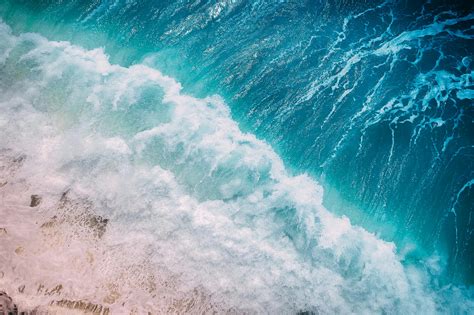 Aerial Photo of Ocean Waves · Free Stock Photo