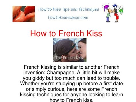 How To French Kiss