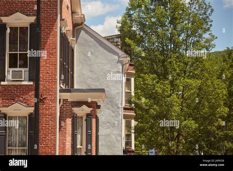 historic district houses, Jim Thorpe, Pennsylvania, USA Stock Photo - Alamy