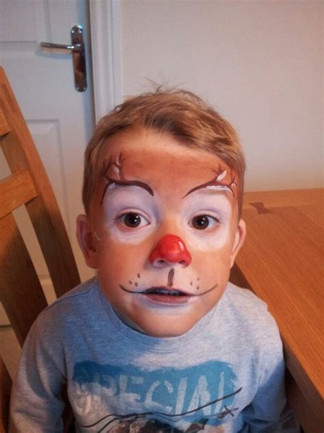 Quick Rudolph face paint