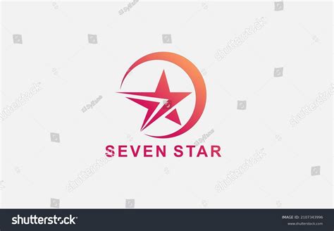 Seven Star Logo Designs Template Elegant Stock Vector (Royalty Free) 2107343996 | Shutterstock