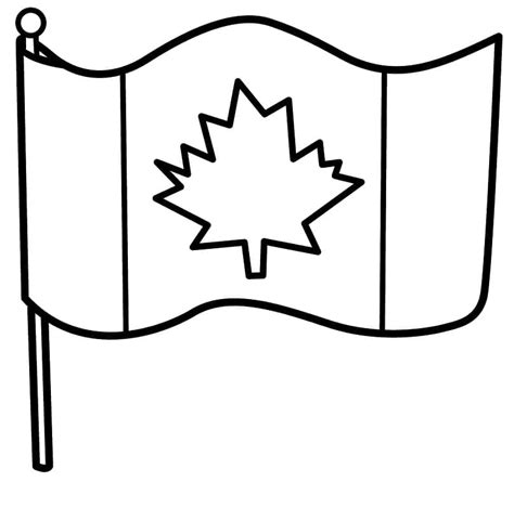 Flag of Canada coloring page - Download, Print or Color Online for Free