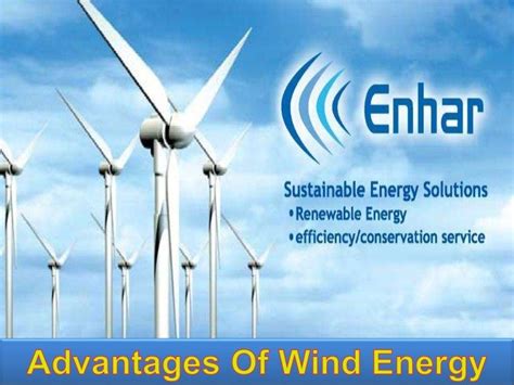 Advantages of wind energy