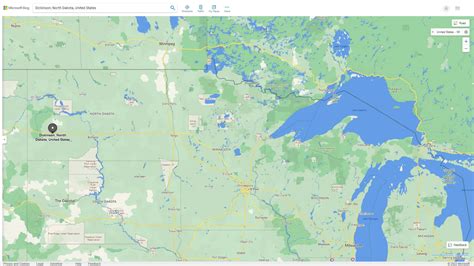 Dickinson, North Dakota Map