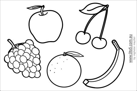 Amazing Outline Pictures Of Fruits Animal Needs Worksheets 1st Grade