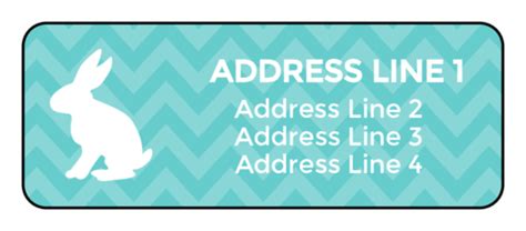 Easter Bunny Address Label Template | OnlineLabels®