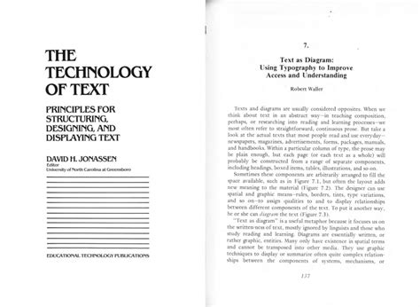 (PDF) Text as diagram: Using typography to improve access and understanding