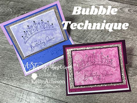 Bubble Technique - Blog Hop