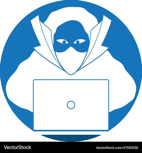 Anonymous hacker character design Royalty Free Vector Image