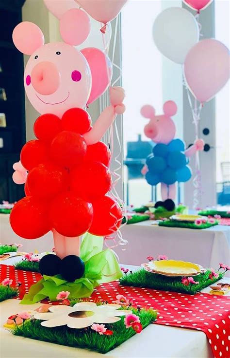 Peppa Pig Birthday Party | Kara's Party Ideas | Peppa pig birthday decorations, Pig birthday ...