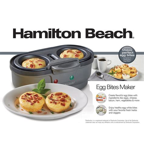 Hamilton Beach Egg Bites Maker 2 Egg Capacity, Teal - 25506 ...