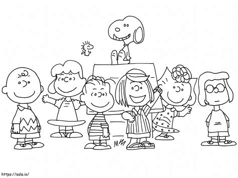 Peanuts Characters 1 coloring page