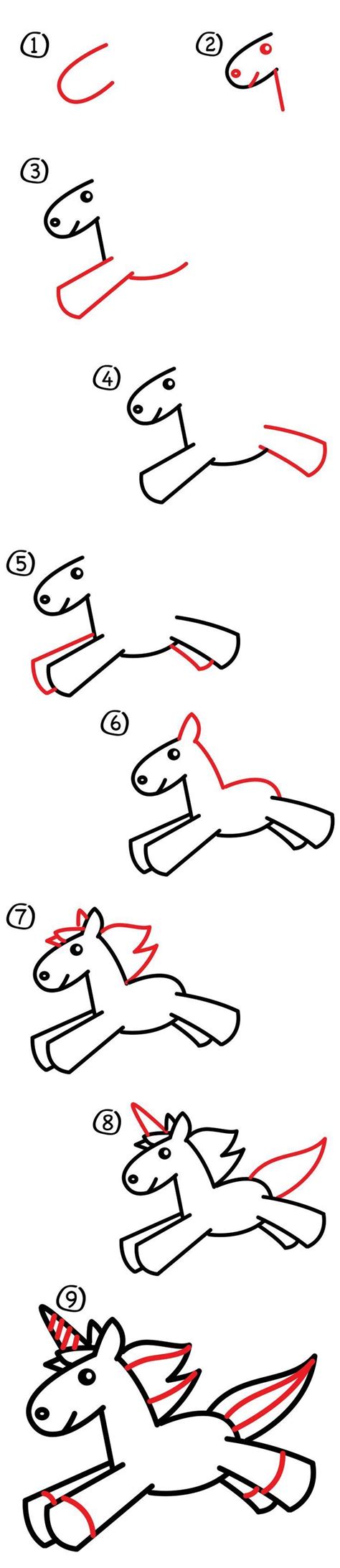 Learn how to draw a unicorn step by step! Watch our short video and download our free printable ...