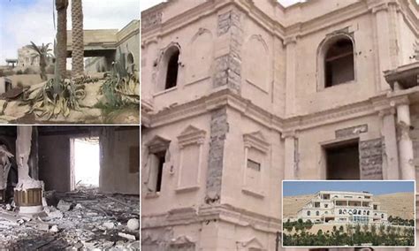 Moza Palace used as ISIS base lays wrecked in Syria | Daily Mail Online