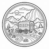Oregon Trail Coloring Page  sketch template