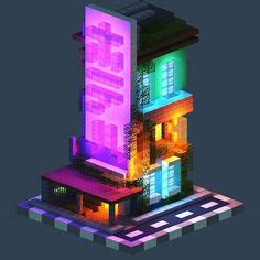 9 Minecraft Cyberpunk Inspiration ideas | cyberpunk, minecraft ...