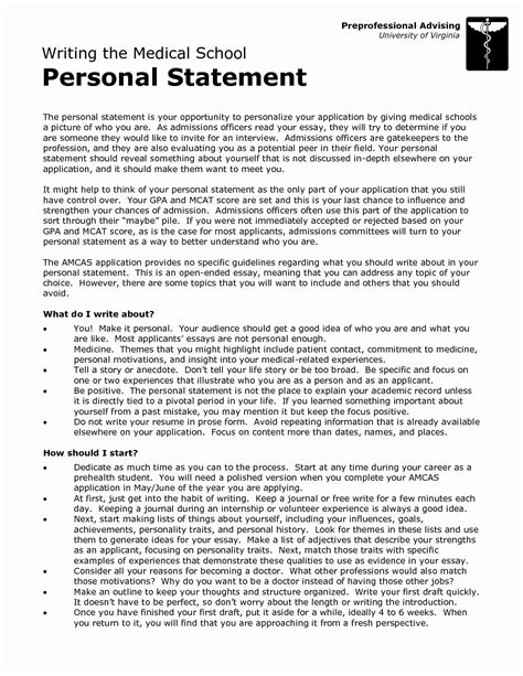 Personal Statement Examples For Job Application Forms