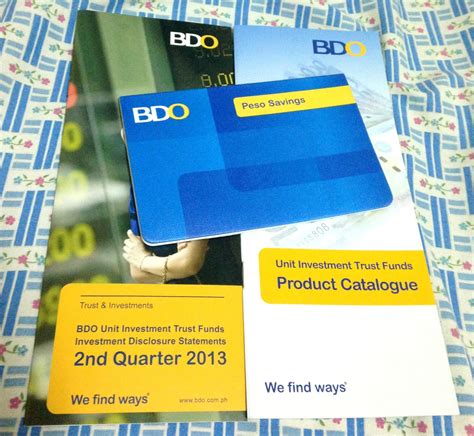 MONEY MATTERS : HOW TO INVEST IN BANCO DE ORO (BDO) UITF ACCOUNT? | callmekristine