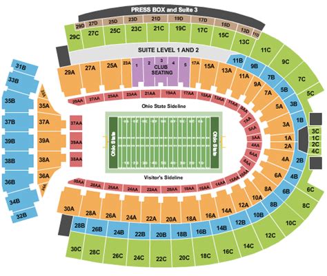 Ohio Stadium Seating Chart + Rows, Seat Numbers and Premium Seats