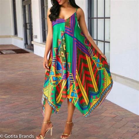 Afro Beat Fashion Chic African print Colorful Dress - GOTITA BRANDS