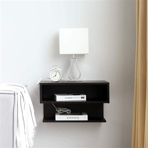 WELLAND Floating Nightstand Side Table Wall Mounted Shelf with Drawer - Welland Store