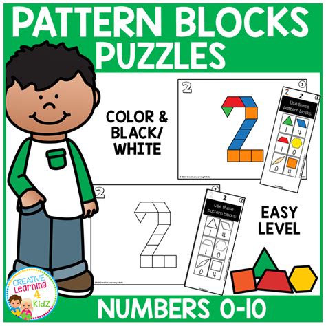 Pattern Block Puzzles: Numbers ~Digital Download~