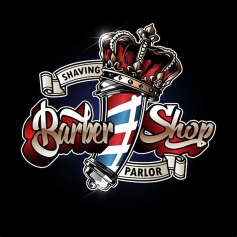 Barber pole logo Vector | Premium Download