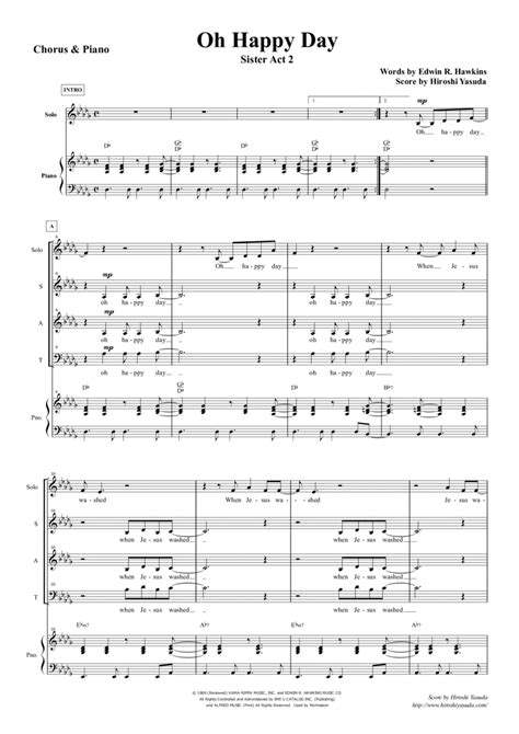 Oh Happy Day Sheet Music | Edwin R. Hawkins | SATB Choir