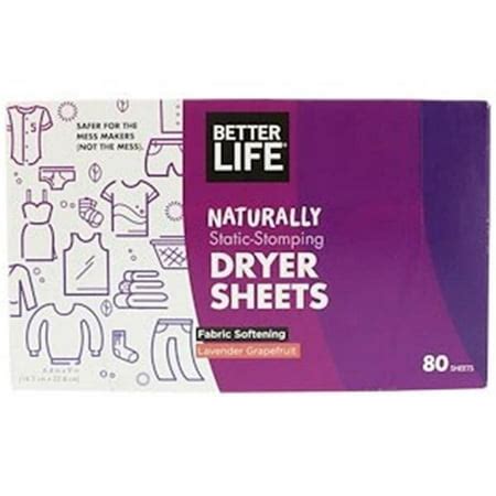 Better Life 1766740 Unscented Dryer Sheets, 80 Count - Case of 6 | Walmart Canada