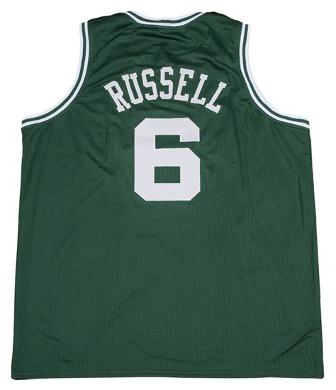 Lot Detail - Bill Russell Signed Boston Celtics Road Jersey (PSA/DNA)