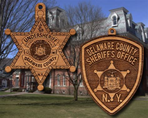 Wooden Delaware County Sheriff Badge or Patch Ornament - Etsy