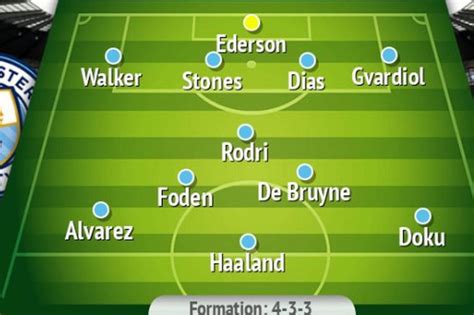 How Man City should line up vs Everton in Premier League fixture