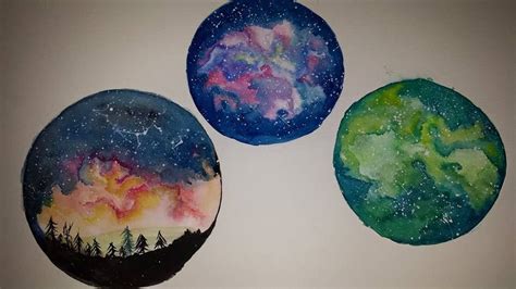 Galaxy Watercolor | Watercolor galaxy, Arts and crafts, Drawings