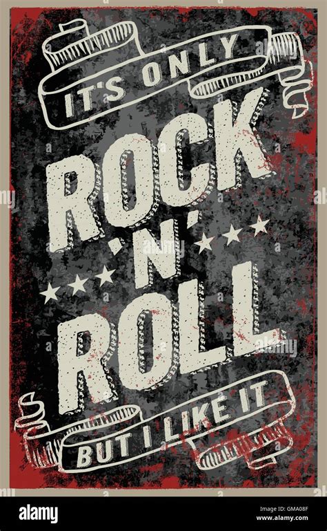 Vintage rock poster with Grunge background. This artwork can be used as a print on t-shirts ...