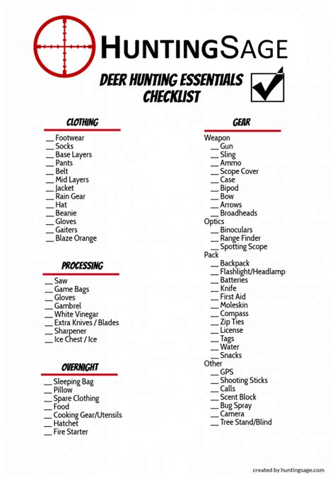 √ Bow Hunting Gear Checklist - Alumn Photograph