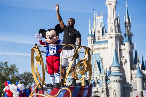 Super Bowl 51 Champ James White Celebrates Victory at Magic Kingdom