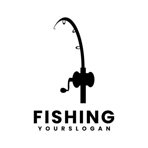 fishing logo design template 23431872 Vector Art at Vecteezy