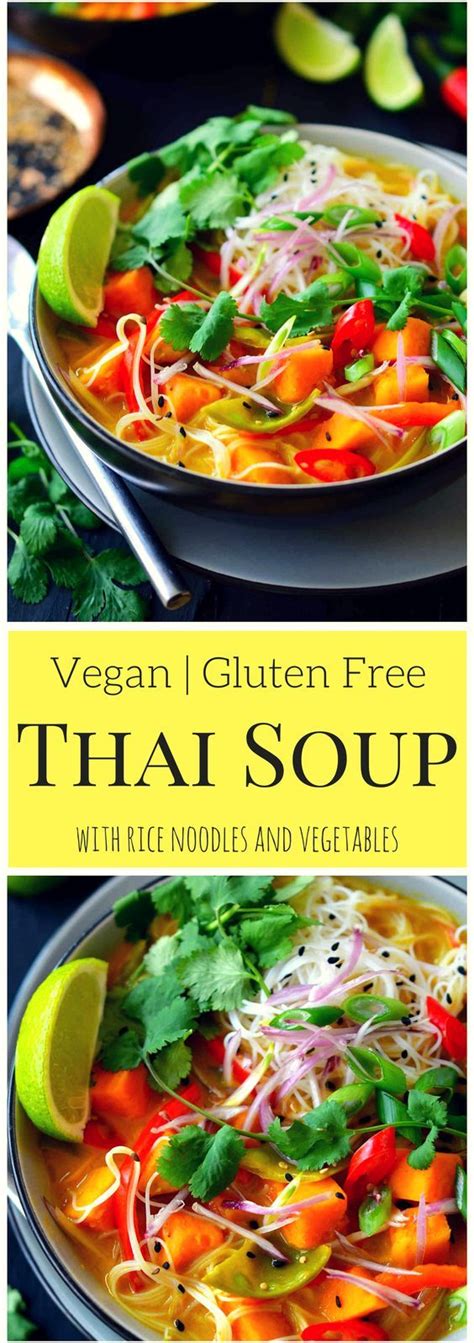 Vegetarian Thai Soup | Recipe | Vegan soup recipes, Healthy recipes ...