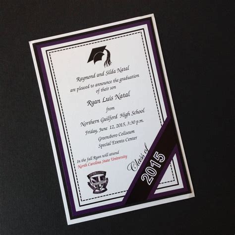 College Invitation - $25.00 for a set of 10. Honor the graduate in your life with unique ...