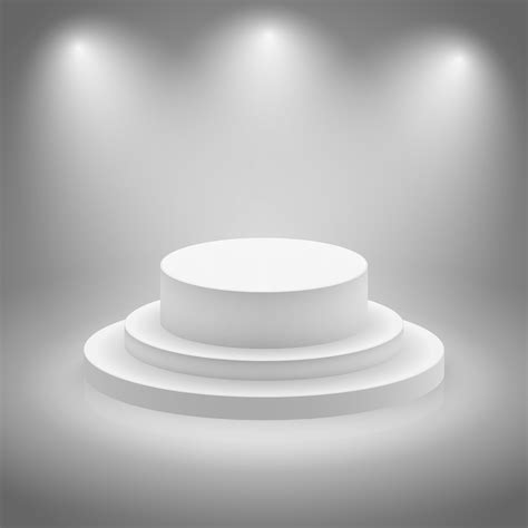 White empty illuminated stage 430460 Vector Art at Vecteezy