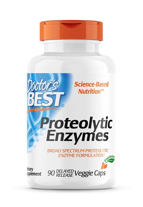 Buy Doctor's Best Proteolytic enzymes, Digestion, Muscle, Joint, Non ...