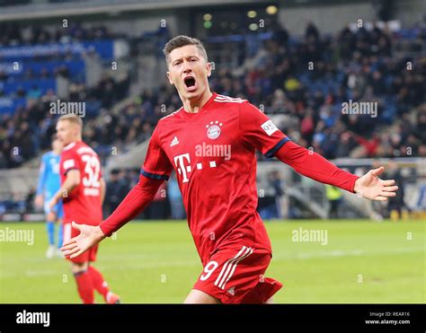 Robert lewandowski goal celebration hi-res stock photography and images - Alamy