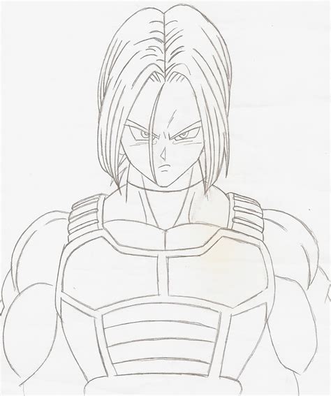 Future Trunks Long Hair Pencil Sketch by kingvegito on DeviantArt