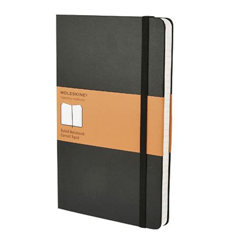 Moleskine Classic Notebook, Ruled, Black, 5" x 8 1/4" | Grand & Toy