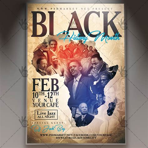 Black History Month Flyer Template Free For Your Needs