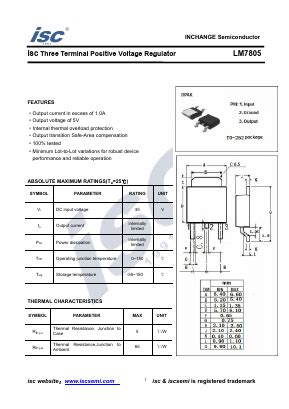 LM7805 Datasheet PDF - Inchange Semiconductor