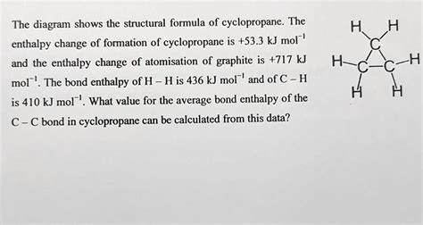 Complete Structural Formula Of Cyclopropane