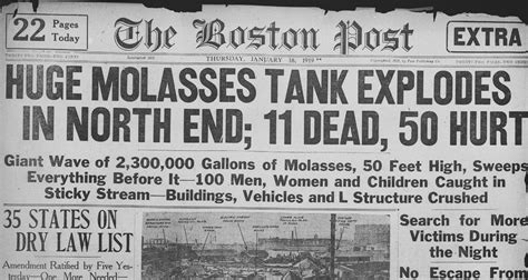 A Strange Disaster: Great Molasses Flood of 1919 - Farmers' Almanac ...