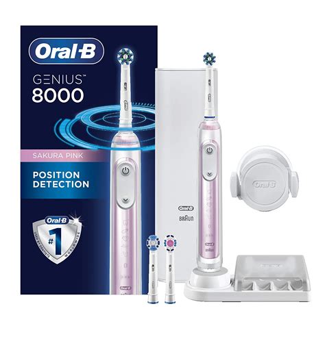 Oral-B + 8000 Electronic Power Rechargeable Battery Electric Toothbrush ...